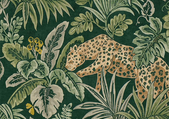 Leopard, Malachite - Motorised Roman Blind - Image 7
